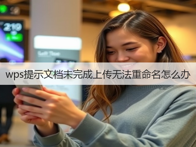 wps提示文档未完成上传无法重命名怎么办(图2) wps提示文档未完成上传无法重命名怎么办(图2)