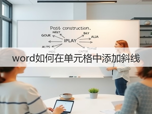 word如何在单元格中添加斜线(图3)