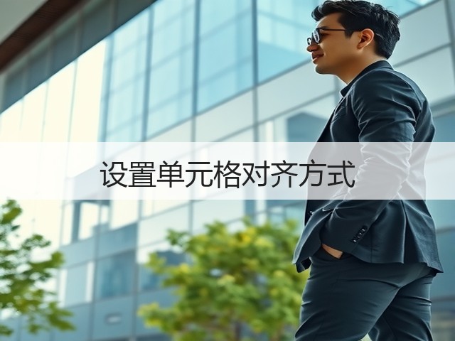 设置单元格对齐方式(图1) 设置单元格对齐方式(图1)