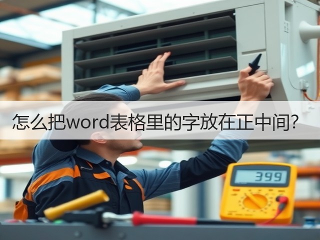 怎么把word表格里的字放在正中间?(图3) 怎么把word表格里的字放在正中间?(图3)