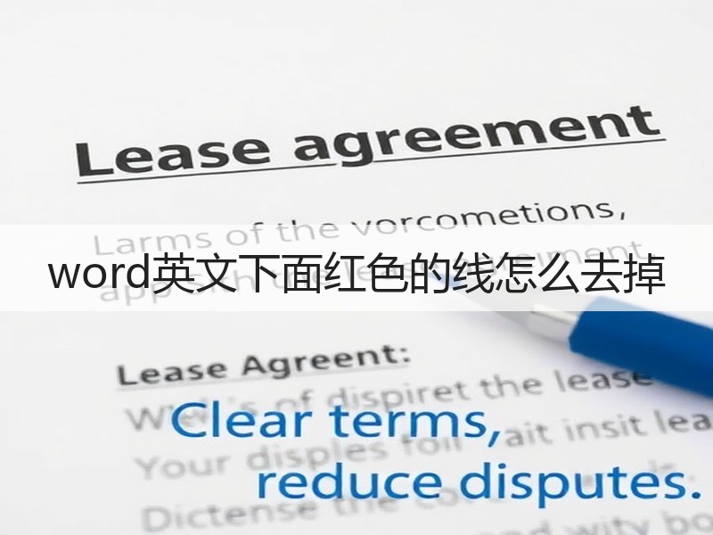 word英文下面红色的线怎么去掉 - 诺云壹观办公网