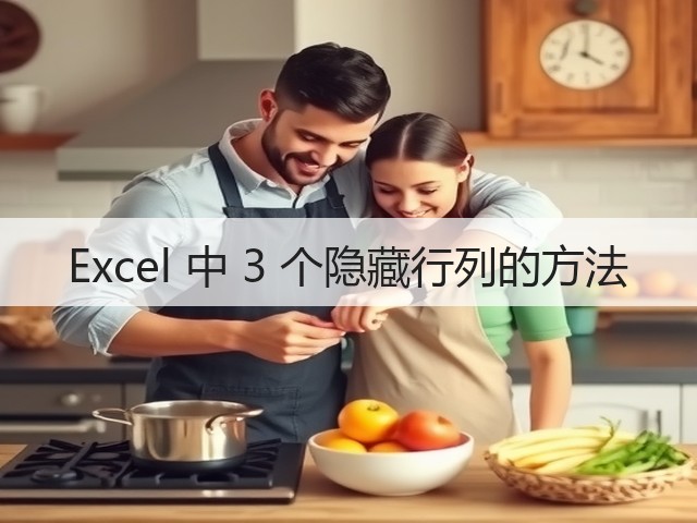 Excel 中 3 个隐藏行列的方法(图3) Excel 中 3 个隐藏行列的方法(图3)