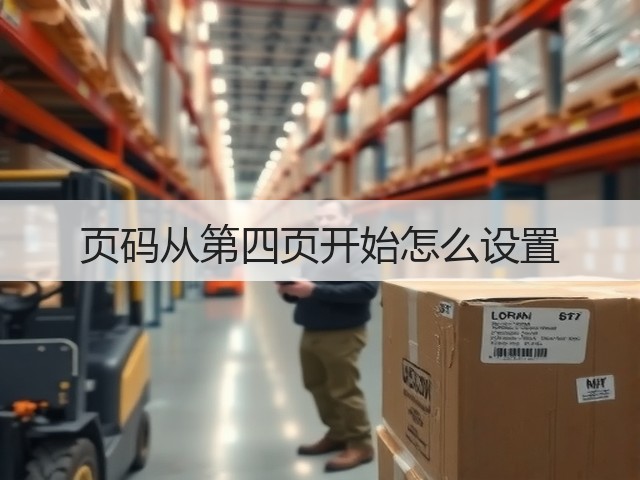 页码从第四页开始怎么设置(图1) 页码从第四页开始怎么设置(图1)