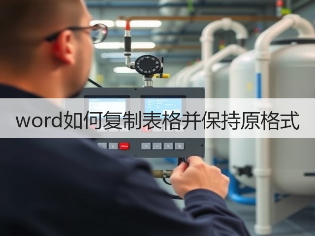 word如何复制表格并保持原格式(图1)