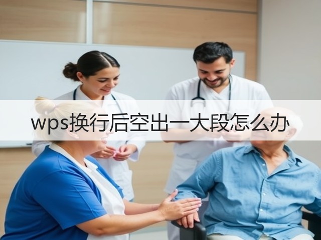 wps换行后空出一大段怎么办(图3)
