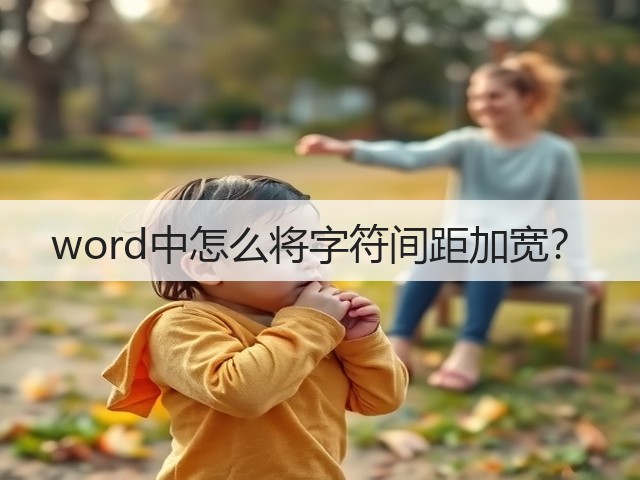 word中怎么将字符间距加宽？(图1)