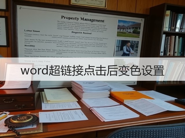 word超链接点击后变色设置(图2) word超链接点击后变色设置(图2)