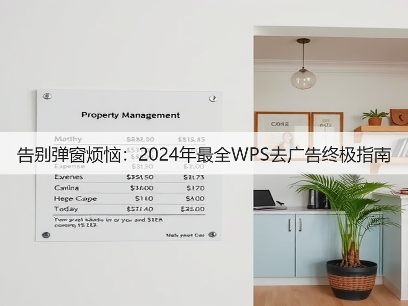 告别弹窗烦恼：2024年最全WPS去广告终极指南 - 诺云壹观办公网