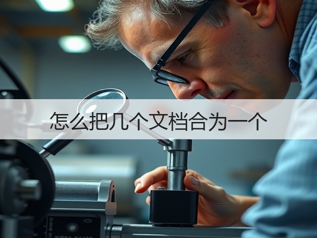 怎么把几个文档合为一个(图1) 怎么把几个文档合为一个(图1)