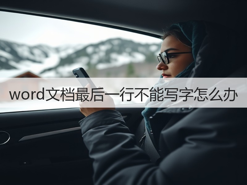 word文档最后一行不能写字怎么办 - 诺云壹观办公网