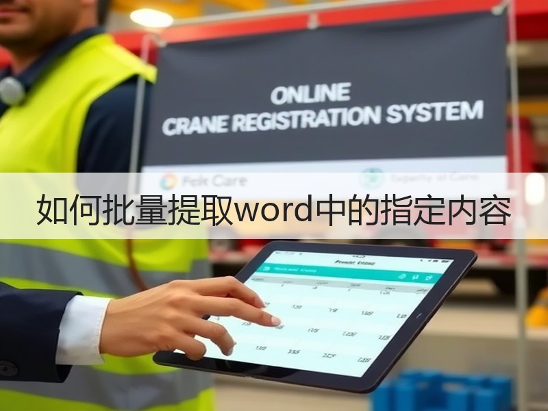 如何批量提取word中的指定内容 - 诺云壹观办公网