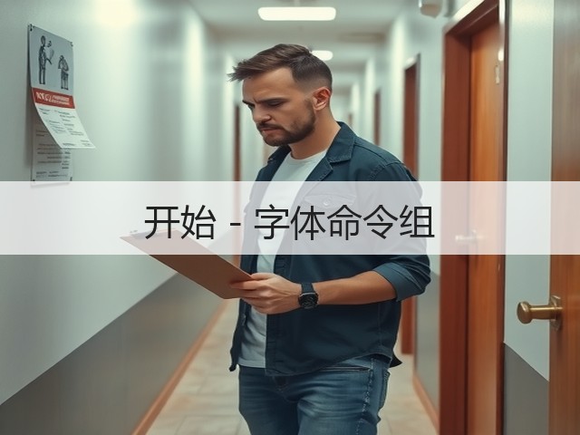 开始 - 字体命令组(图1)