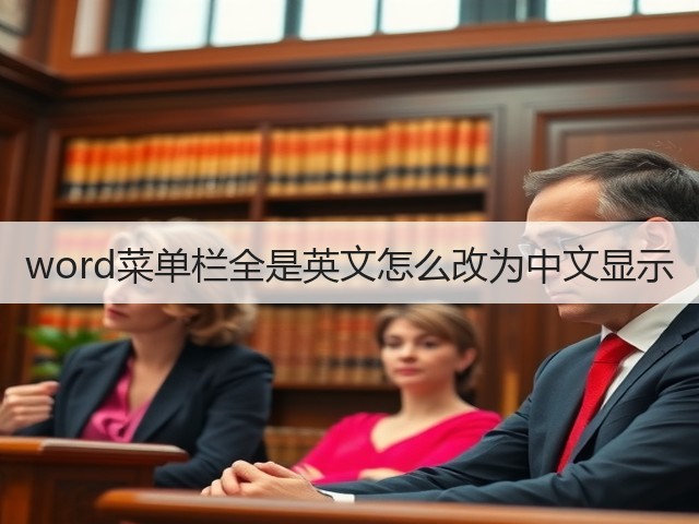 word菜单栏全是英文怎么改为中文显示(图2) word菜单栏全是英文怎么改为中文显示(图2)