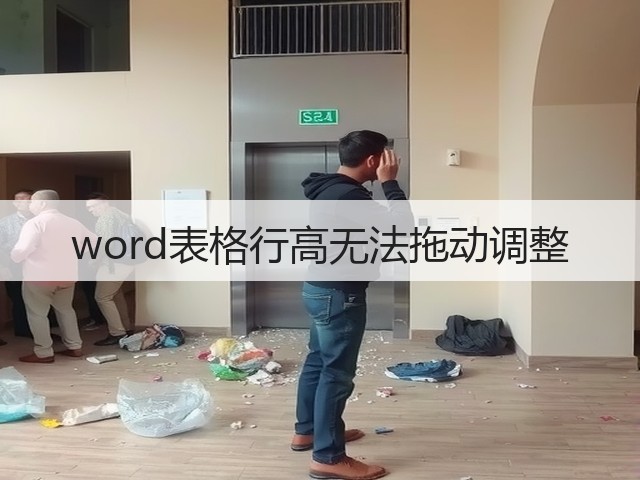 word表格行高无法拖动调整(图2)