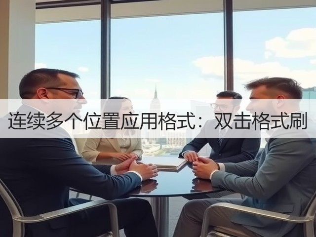连续多个位置应用格式:双击格式刷(图3) 连续多个位置应用格式:双击格式刷(图3)