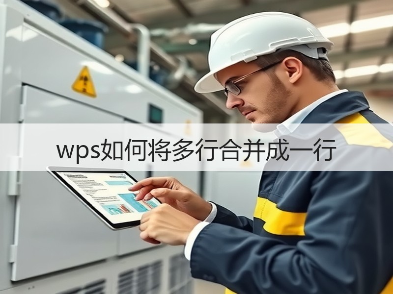 wps如何将多行合并成一行 - 诺云壹观办公网