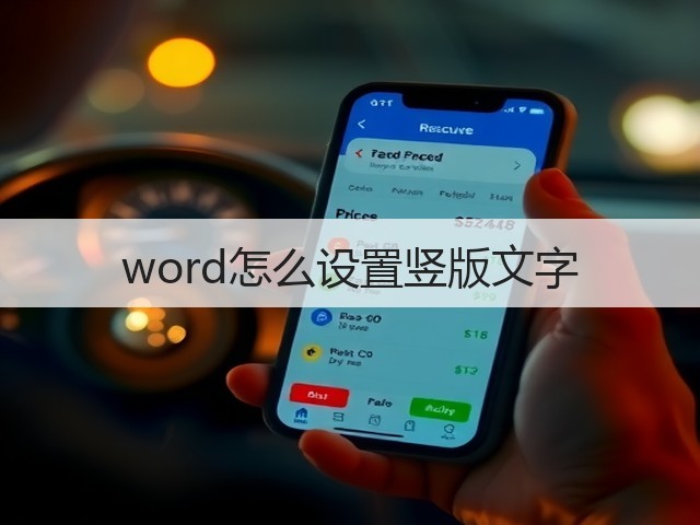 word怎么设置竖版文字(图1) word怎么设置竖版文字(图1)