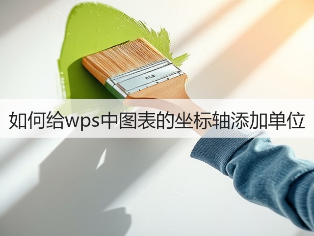 如何给wps中图表的坐标轴添加单位(图3) 如何给wps中图表的坐标轴添加单位(图3)