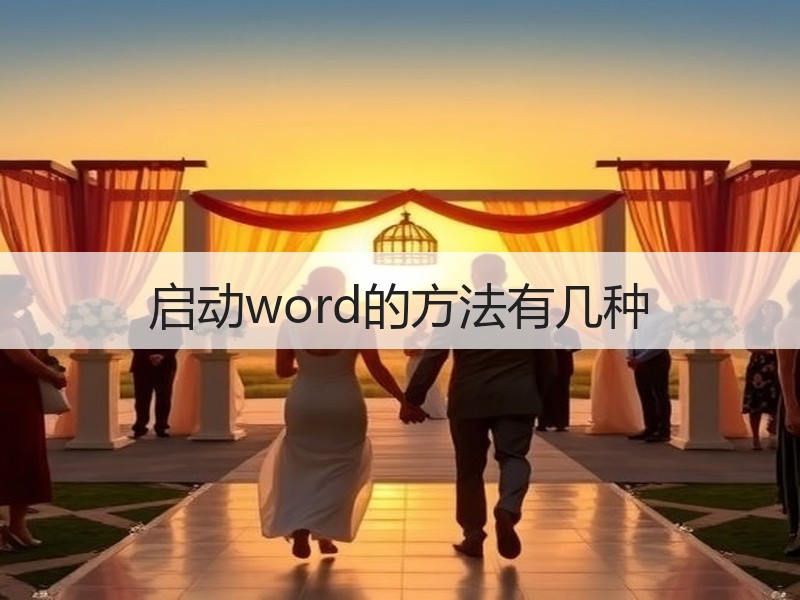 启动word的方法有几种 - 诺云壹观办公网