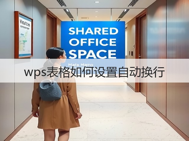 wps表格如何设置自动换行(图3) wps表格如何设置自动换行(图3)