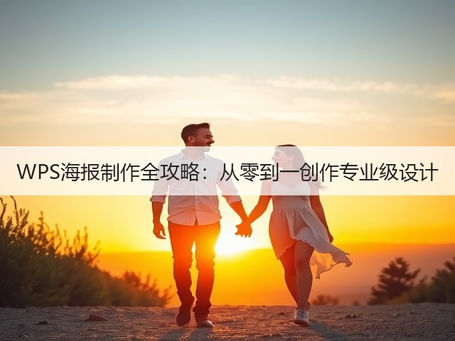 WPS海报制作全攻略:从零到一创作专业级设计(图3) WPS海报制作全攻略:从零到一创作专业级设计(图3)