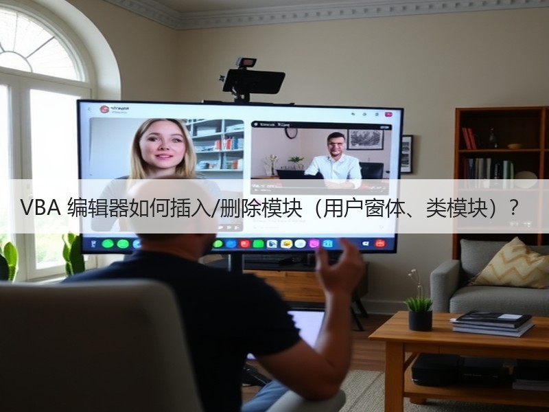 VBA 编辑器如何插入/删除模块(用户窗