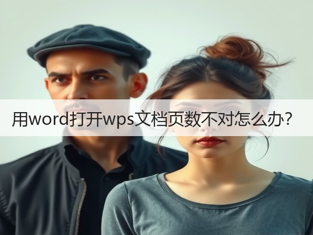 用word打开wps文档页数不对怎么办?(图3) 用word打开wps文档页数不对怎么办?(图3)