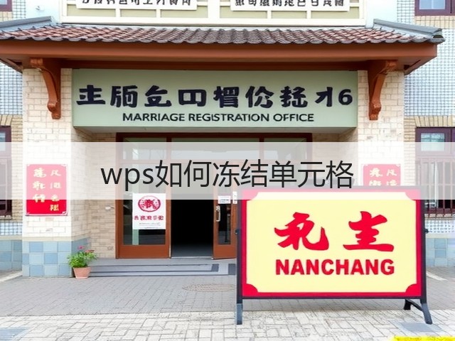 wps如何冻结单元格(图2) wps如何冻结单元格(图2)