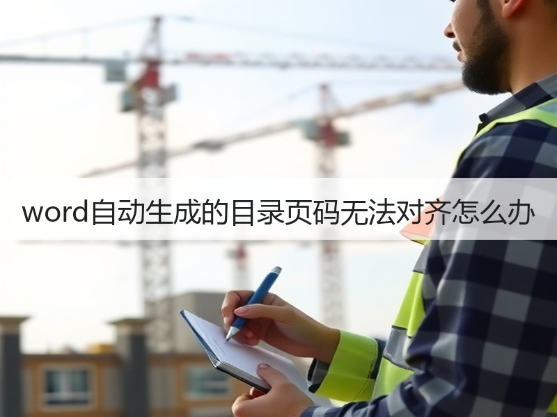 word自动生成的目录页码无法对齐怎么办 - 诺云壹观办公网