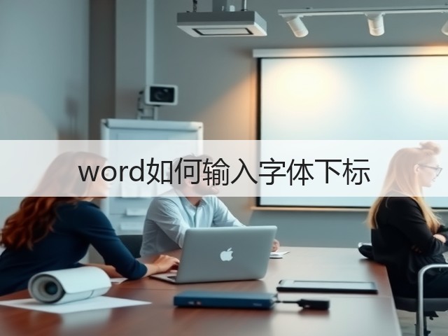 word如何输入字体下标(图2) word如何输入字体下标(图2)