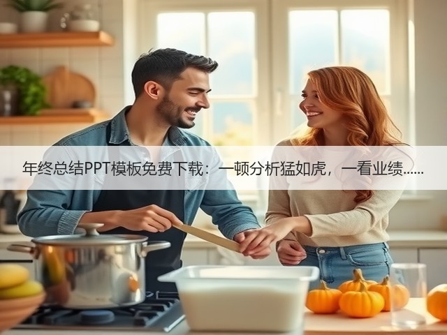 年终总结PPT模板免费下载：一顿分析猛如虎，一看业绩......(图3)