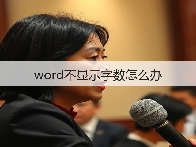 word不显示字数怎么办(图1) word不显示字数怎么办(图1)