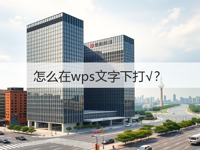怎么在wps文字下打√?(图3) 怎么在wps文字下打√?(图3)