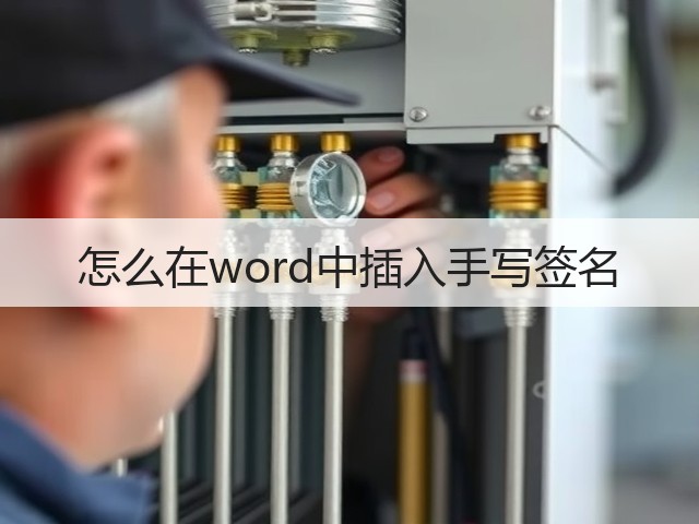 怎么在word中插入手写签名(图1) 怎么在word中插入手写签名(图1)