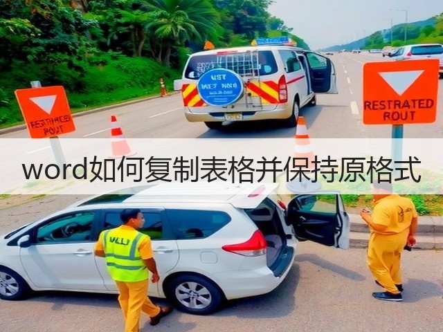word如何复制表格并保持原格式(图3)