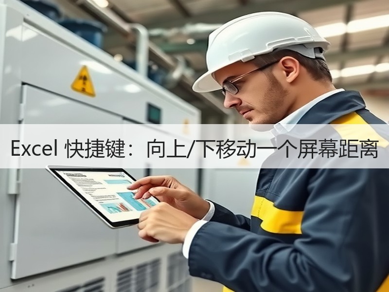 Excel 快捷键：向上/下移动一个屏幕距离 - 诺云壹观办公网