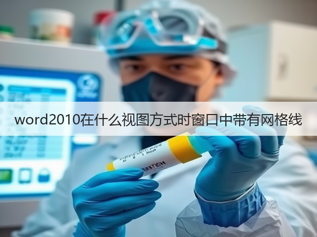 word2010在什么视图方式时窗口中带有网格线(图3) word2010在什么视图方式时窗口中带有网格线(图3)