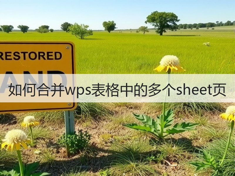 如何合并wps表格中的多个sheet页 - 诺云壹观办公网