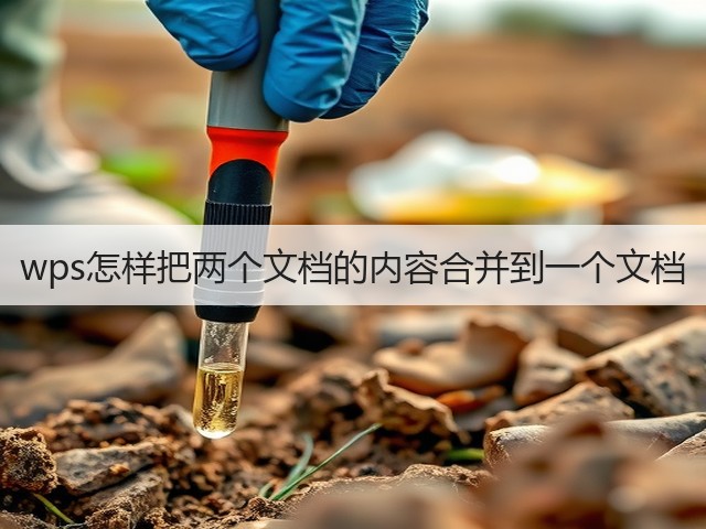 wps怎样把两个文档的内容合并到一个文档(图2)
