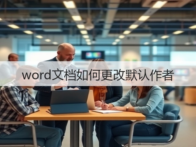 word文档如何更改默认作者(图3) word文档如何更改默认作者(图3)