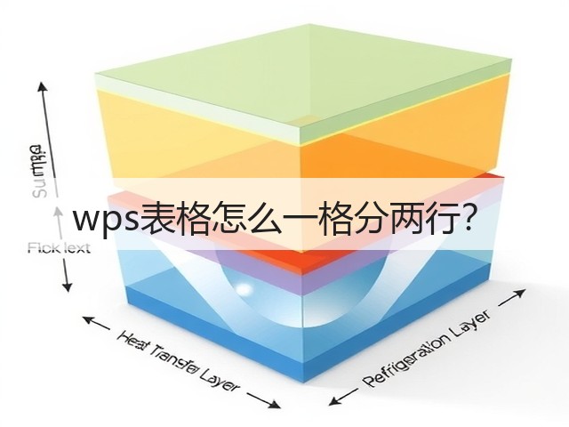 wps表格怎么一格分两行?(图3) wps表格怎么一格分两行?(图3)