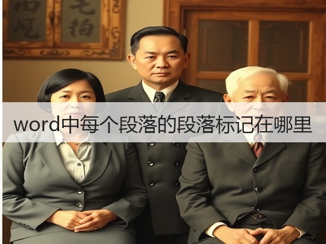 word中每个段落的段落标记在哪里(图3) word中每个段落的段落标记在哪里(图3)