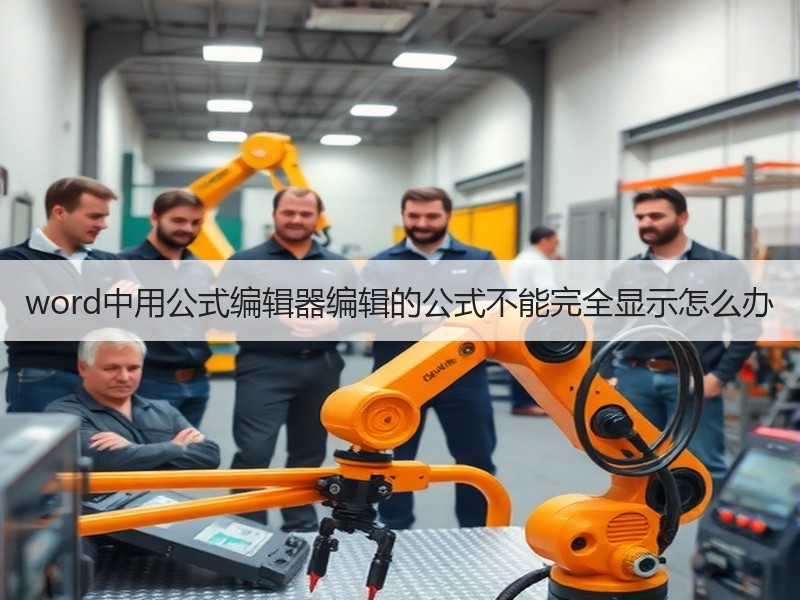 word中用公式编辑器编辑的公式不能完全显示怎么办 - 诺云壹观办公网