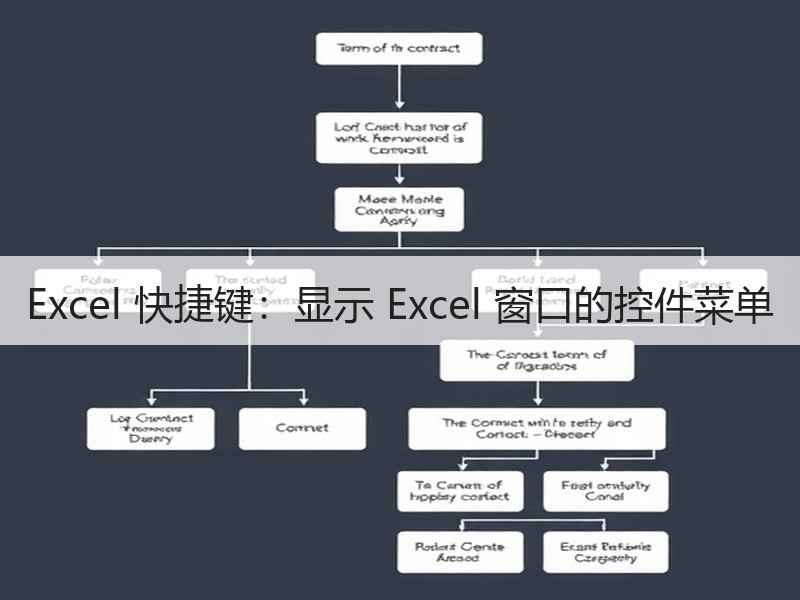 Excel 快捷键：显示 Excel 窗口的控件菜单 - 诺云壹观办公网