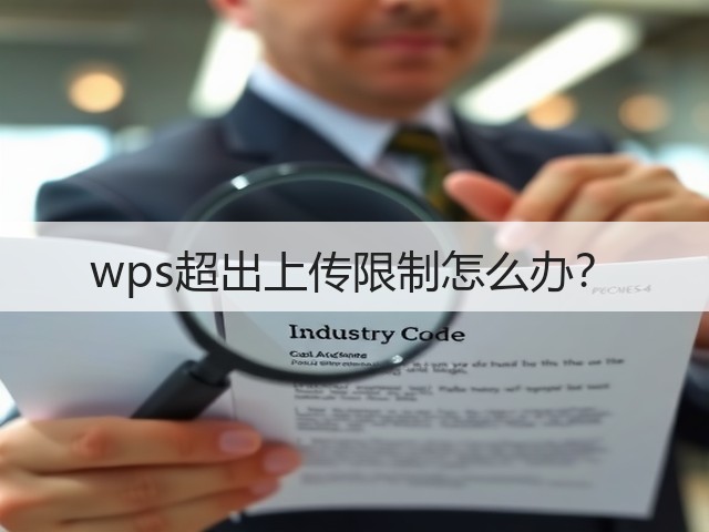 wps超出上传限制怎么办?(图1) wps超出上传限制怎么办?(图1)