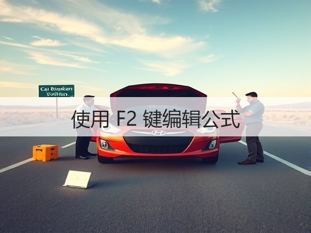 使用 F2 键编辑公式(图1)