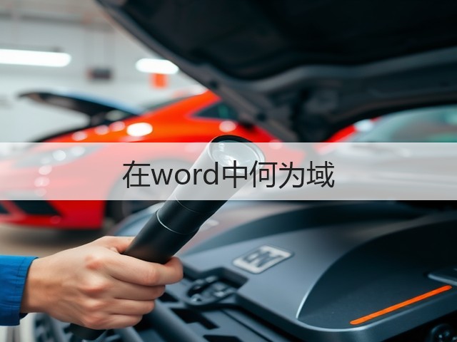 在word中何为域(图3) 在word中何为域(图3)