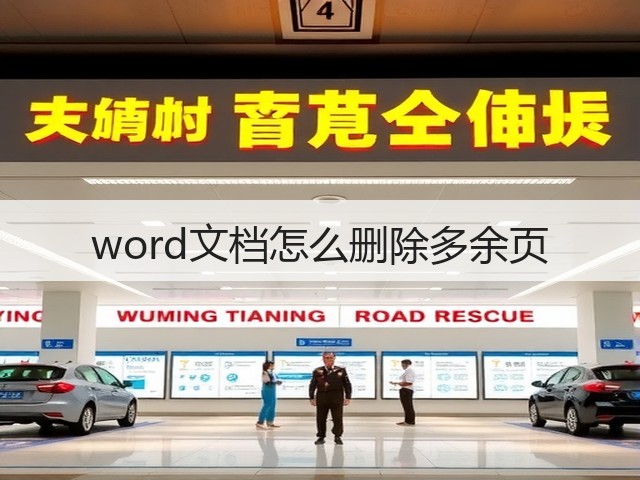 word文档怎么删除多余页(图1) word文档怎么删除多余页(图1)