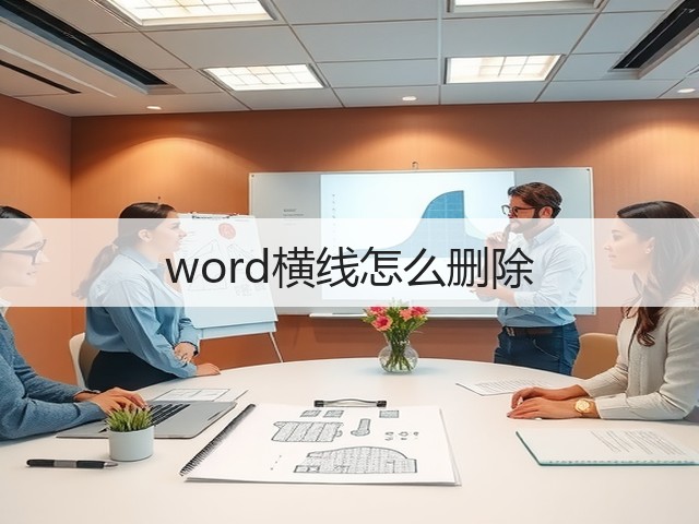 word横线怎么删除(图2)