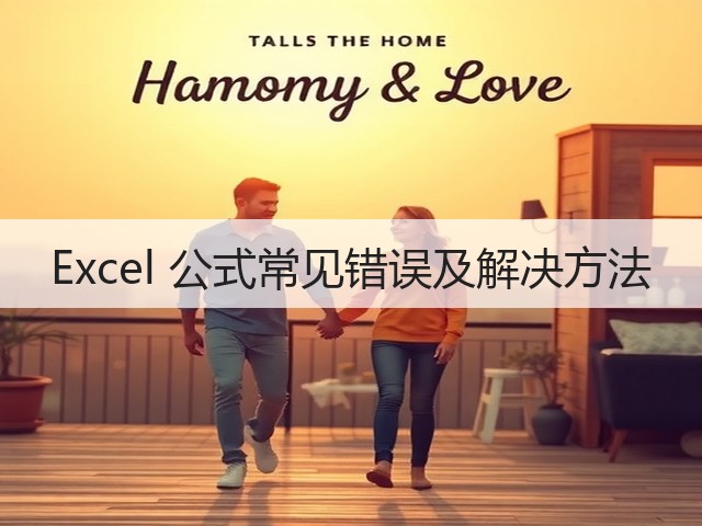 Excel 公式常见错误及解决方法(图1) Excel 公式常见错误及解决方法(图1)